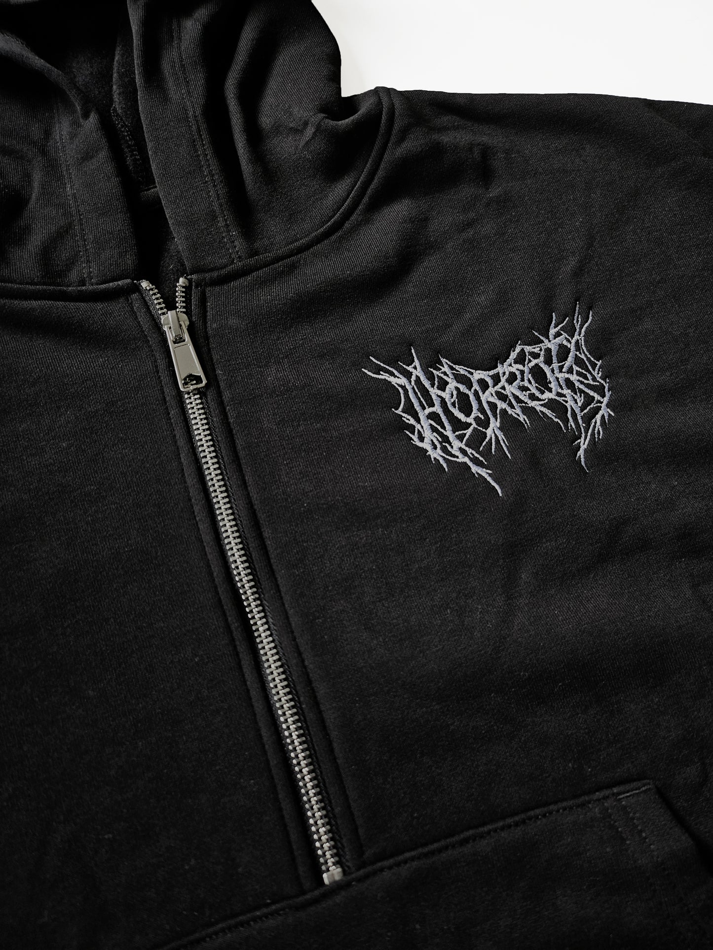Metal 'Horror' 1/2 Zip Hoodie
