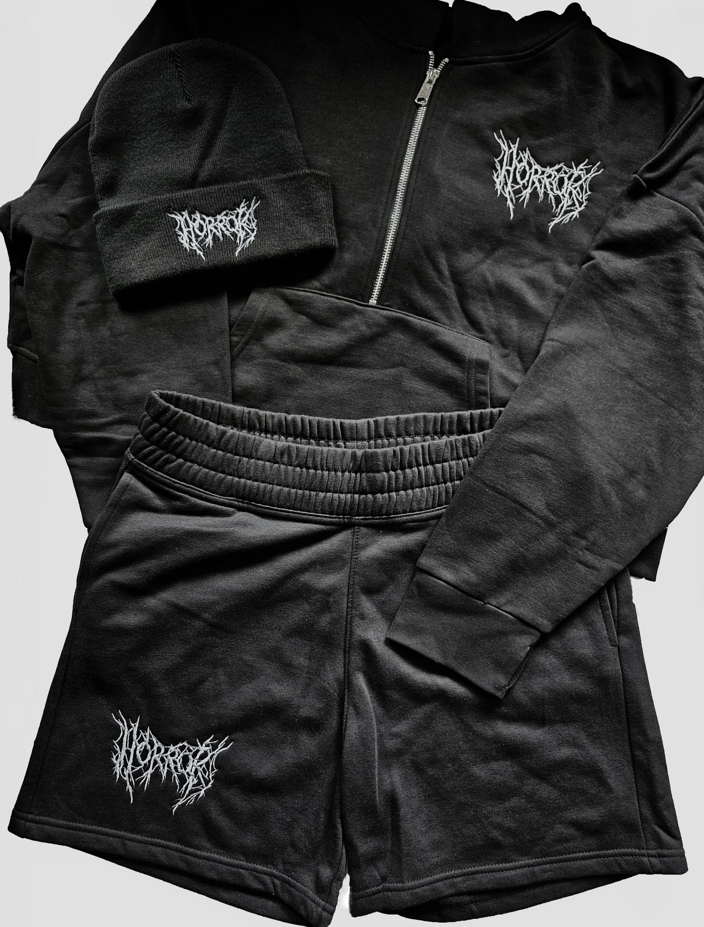 Metal 'Horror' 1/2 Zip Hoodie