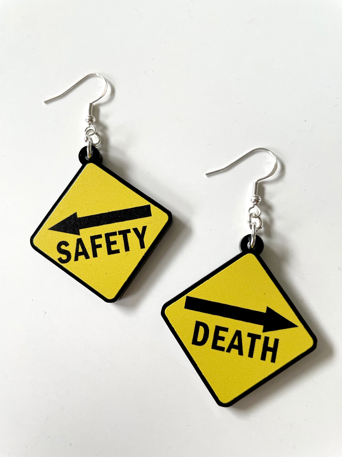 Safety or Death Earrings