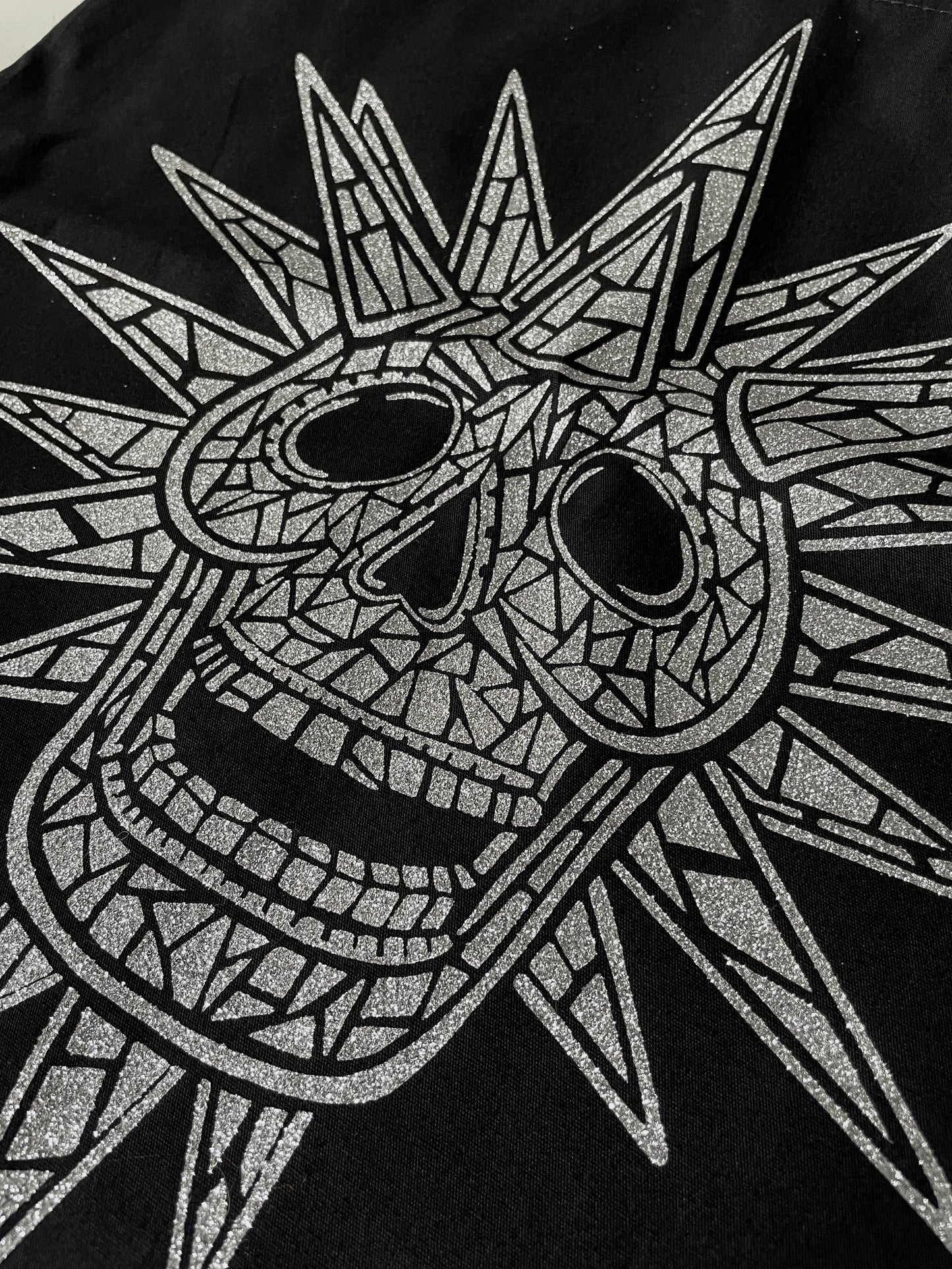 Spooky Island Glitter Tote Bag