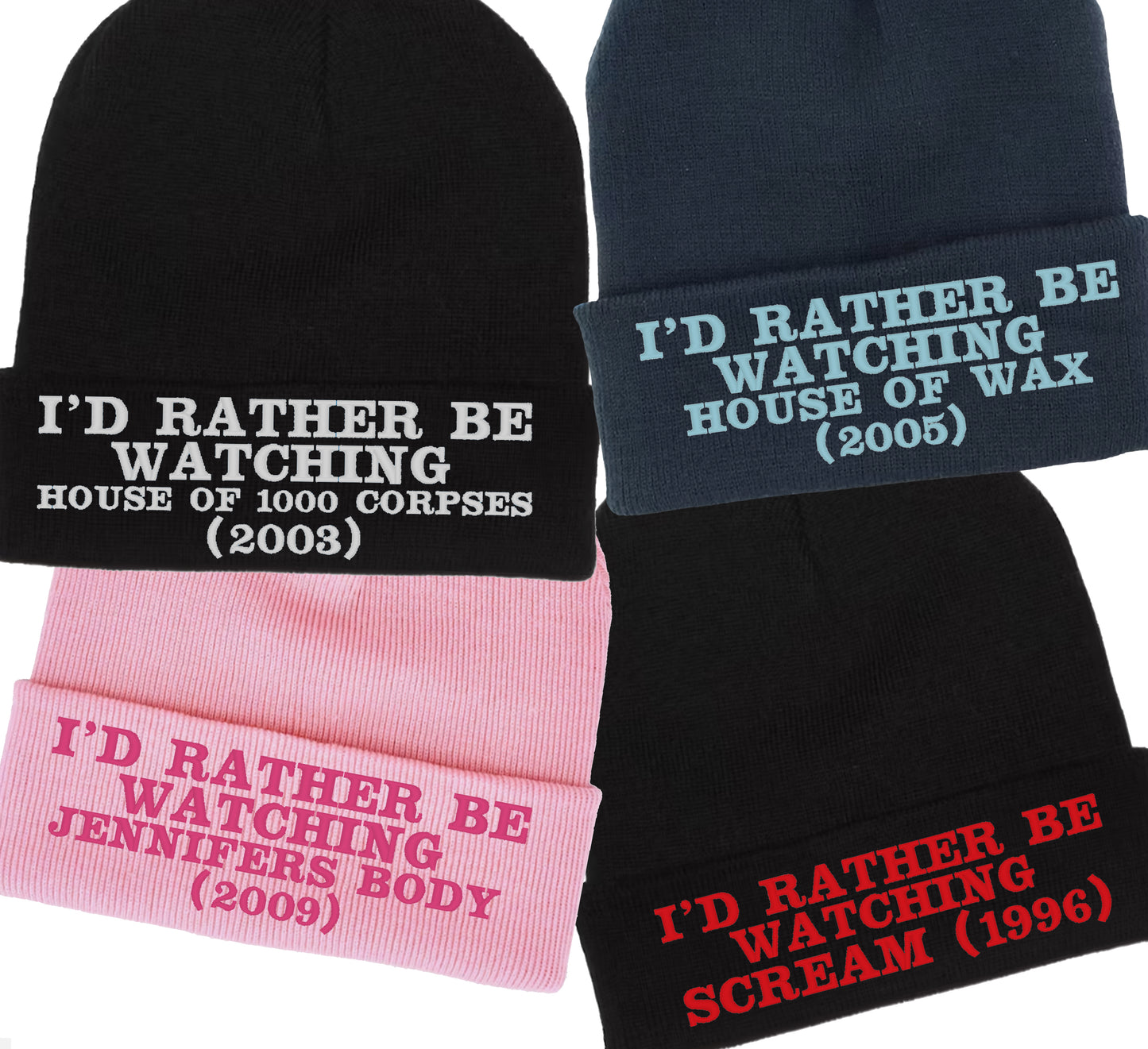 I'd Rather Be Watching CUSTOM Beanies
