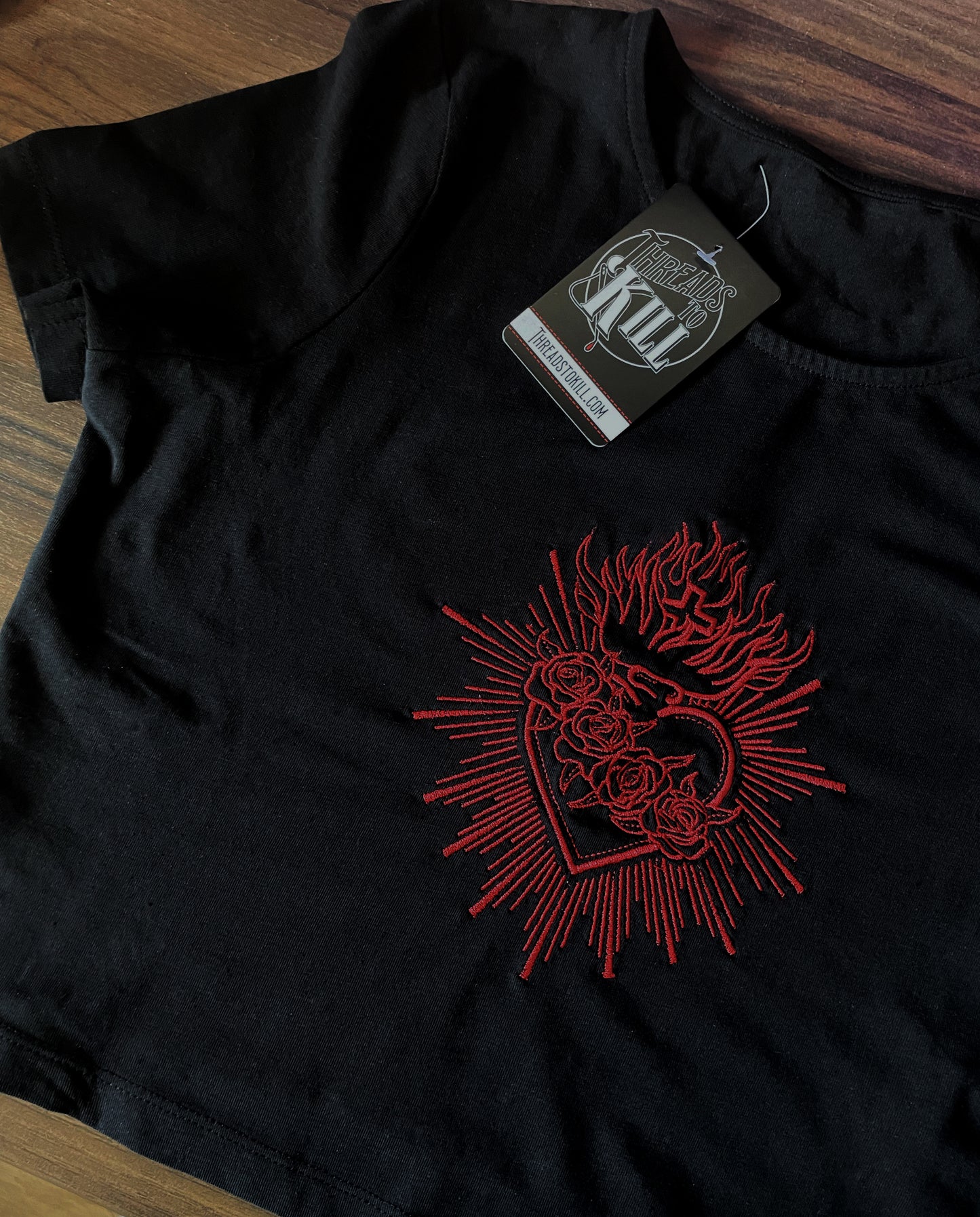 Sacred Heart Cropped Tee