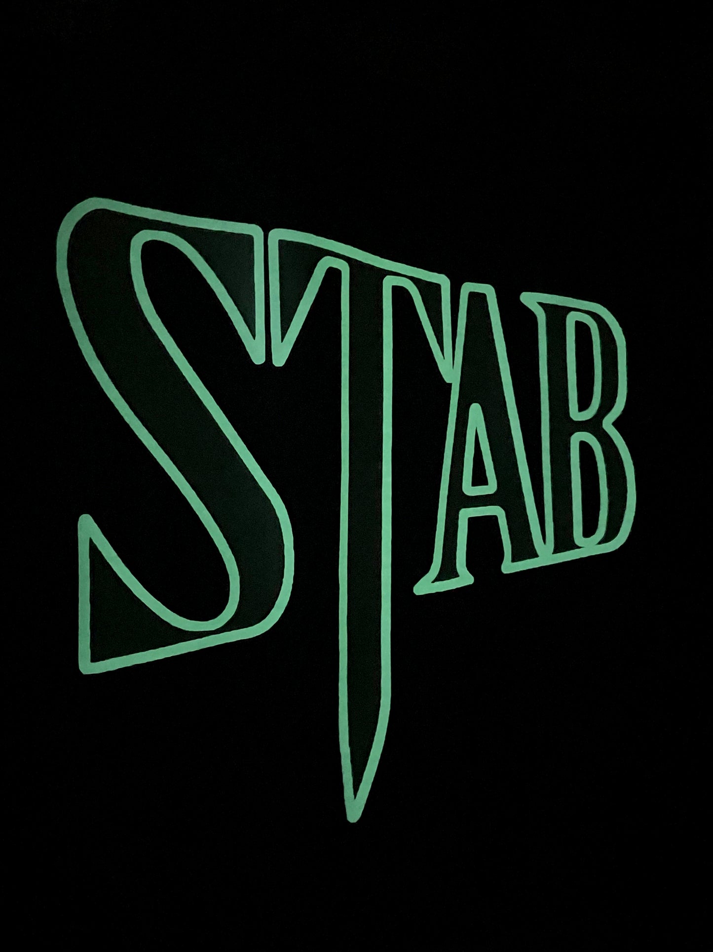 Glow in the Dark Stab Tote Bag