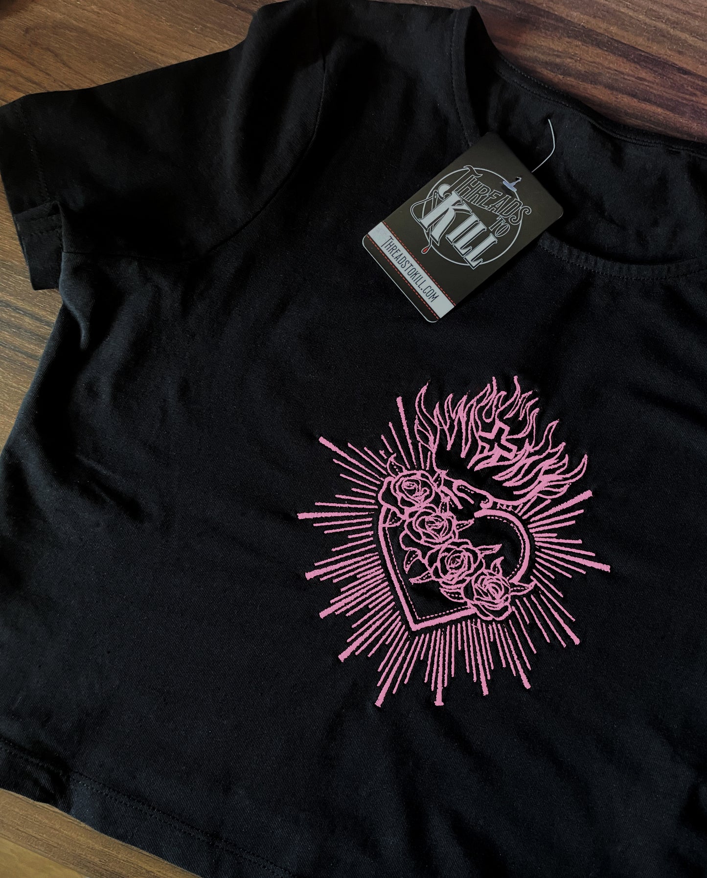 Sacred Heart Cropped Tee