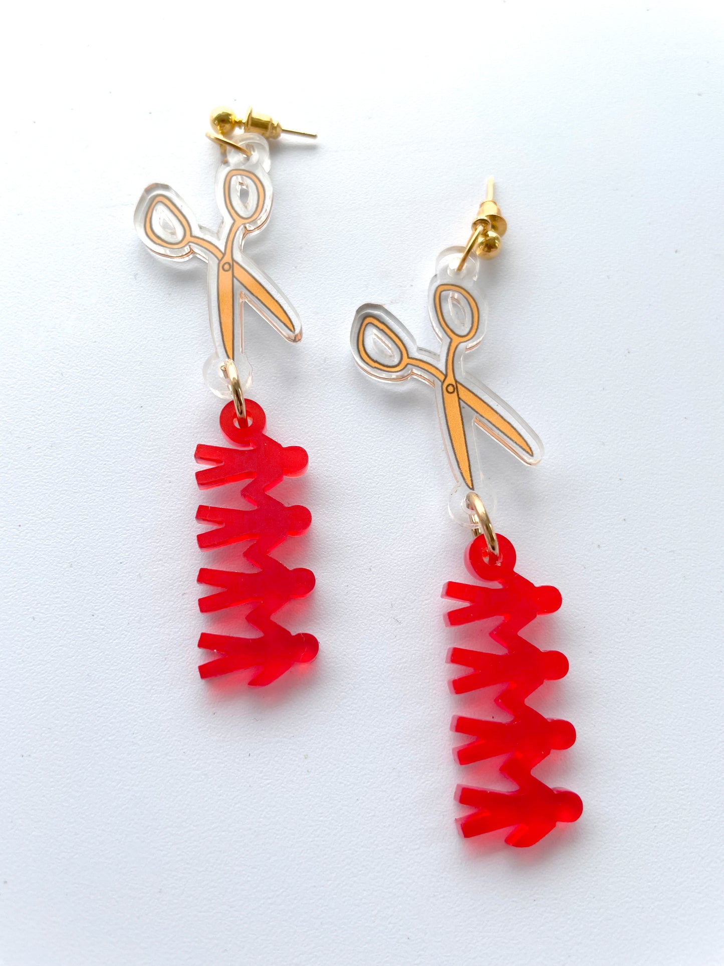Tethered earrings