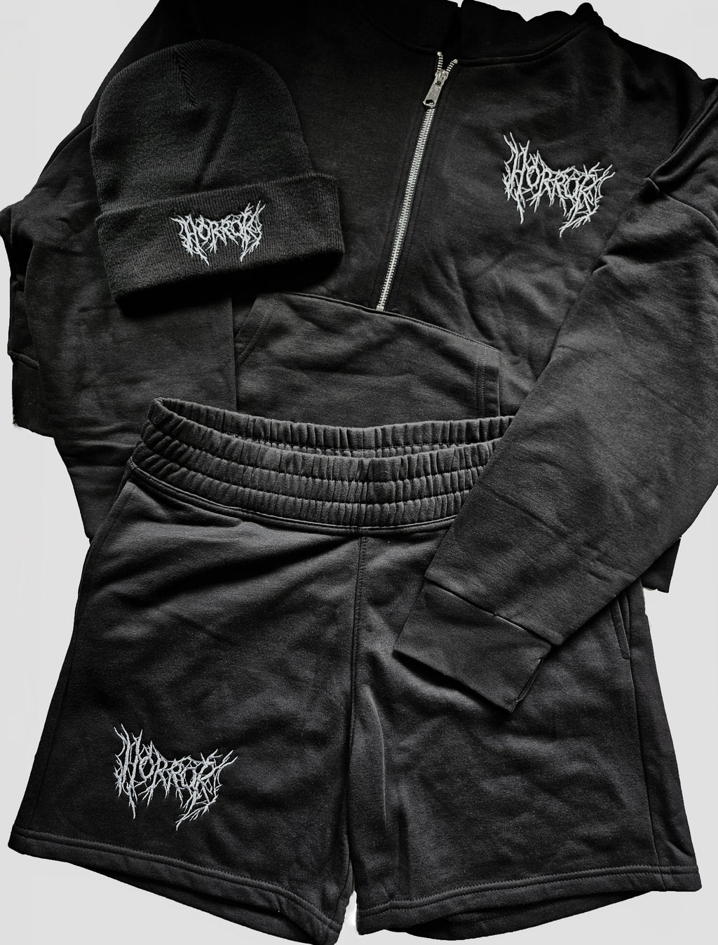 Metal 'Horror' 1/2 Zip Hoodie