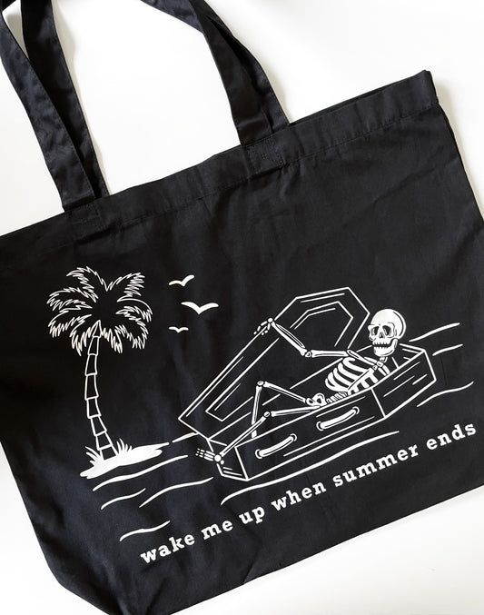 Wake Me Up When Summer Ends Maxi Tote Bag