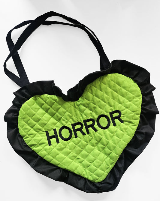 *Sample* Horror Heart Shaped Tote Bag