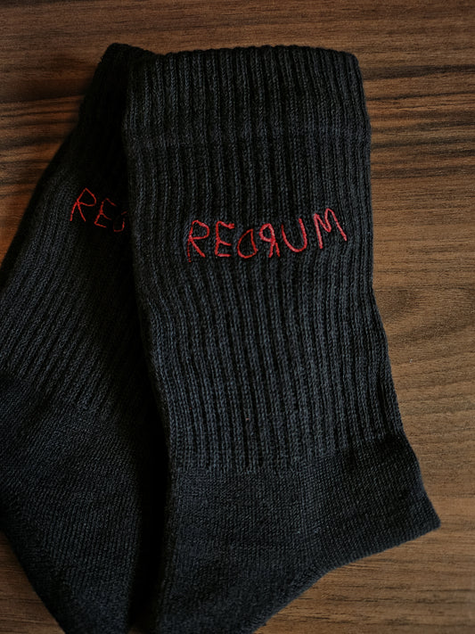 Redrum Embroidered Sport Socks