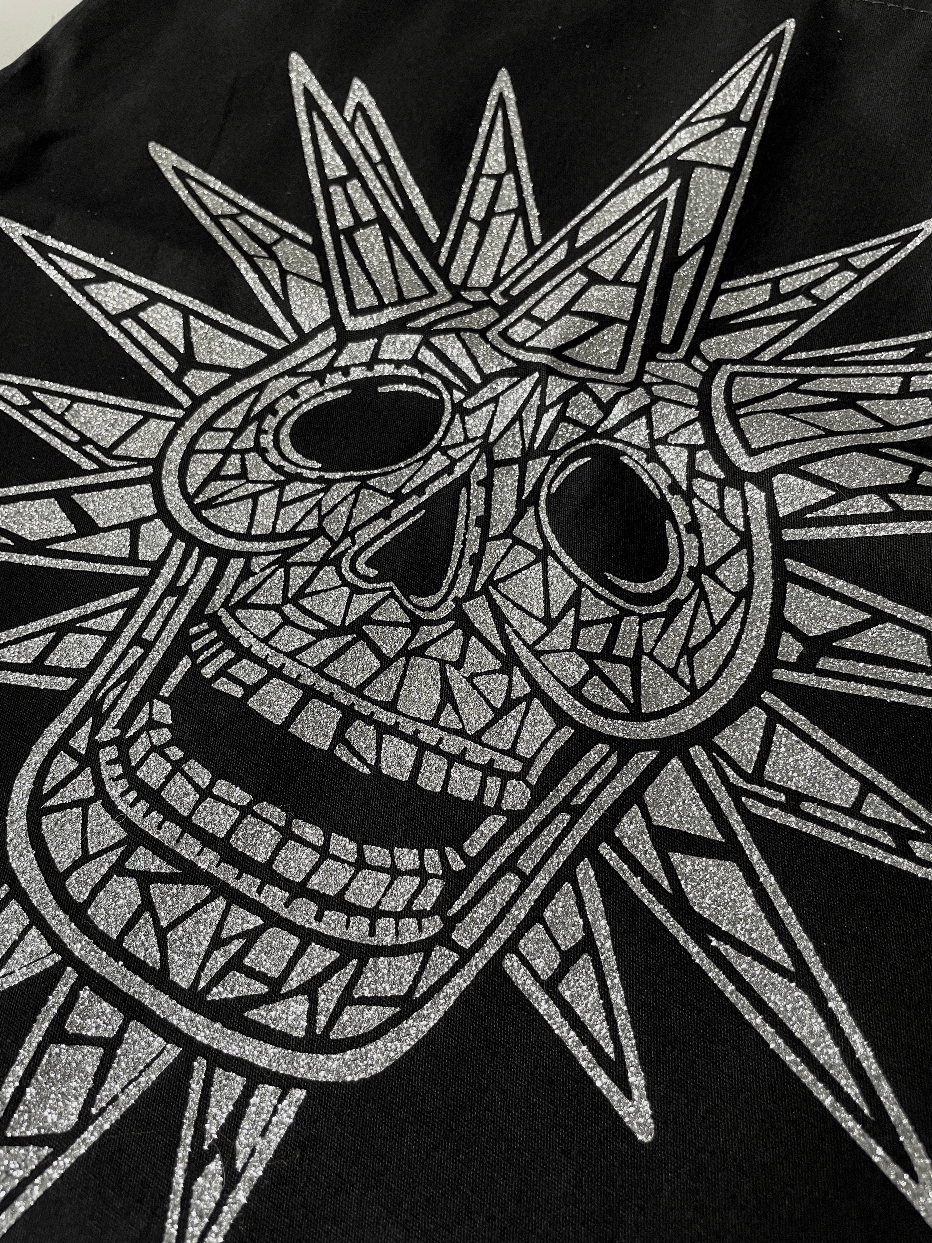 Spooky Island Glitter Tote Bag