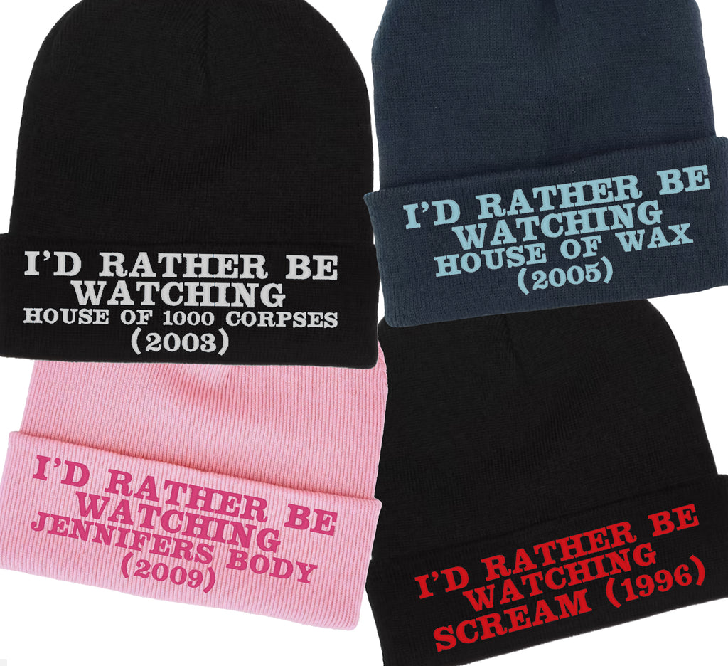 I'd Rather Be Watching CUSTOM Beanies