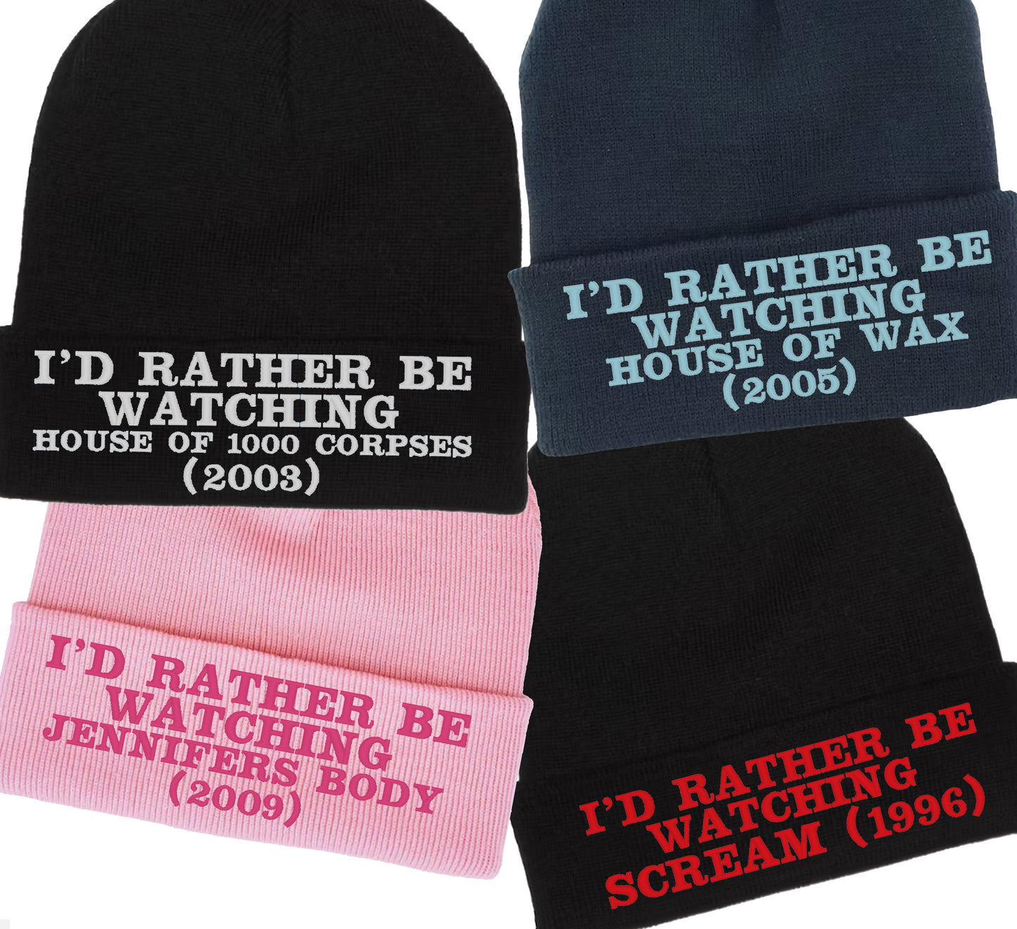 'I'd Rather Be Watching' CUSTOM Beanies