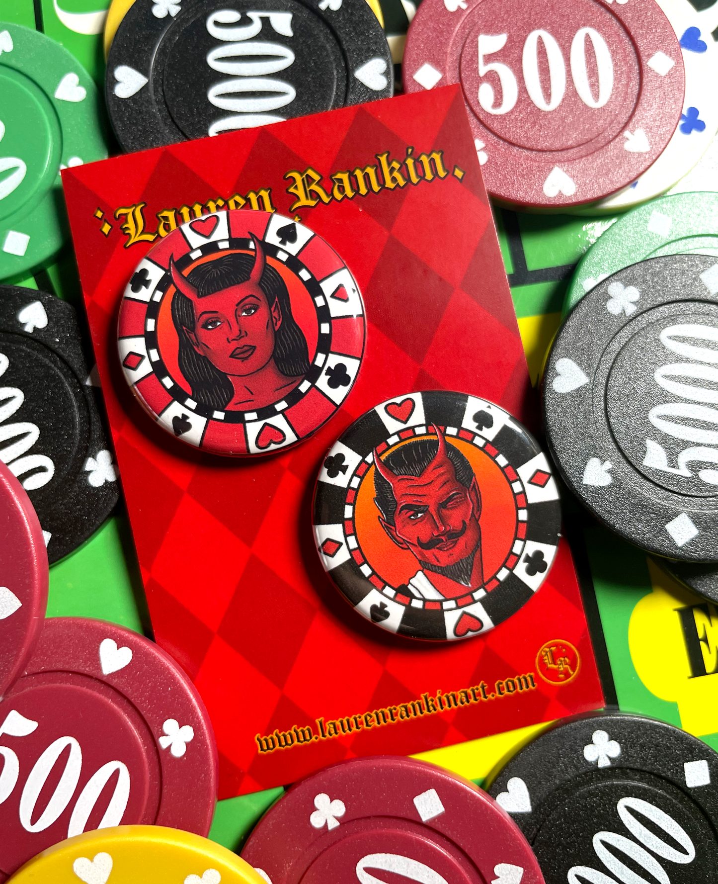 Poker Chip Pins