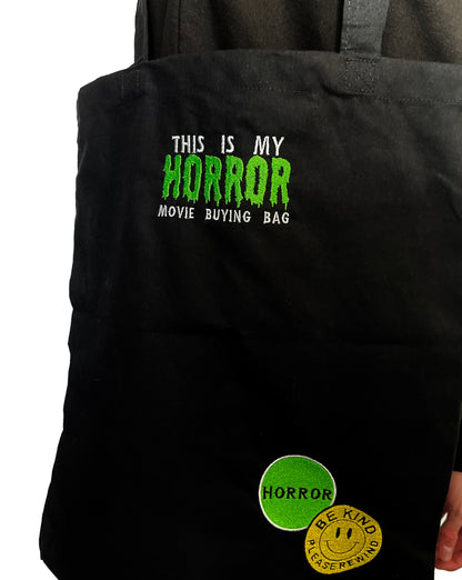 Horror Movie Buying Tote Bag