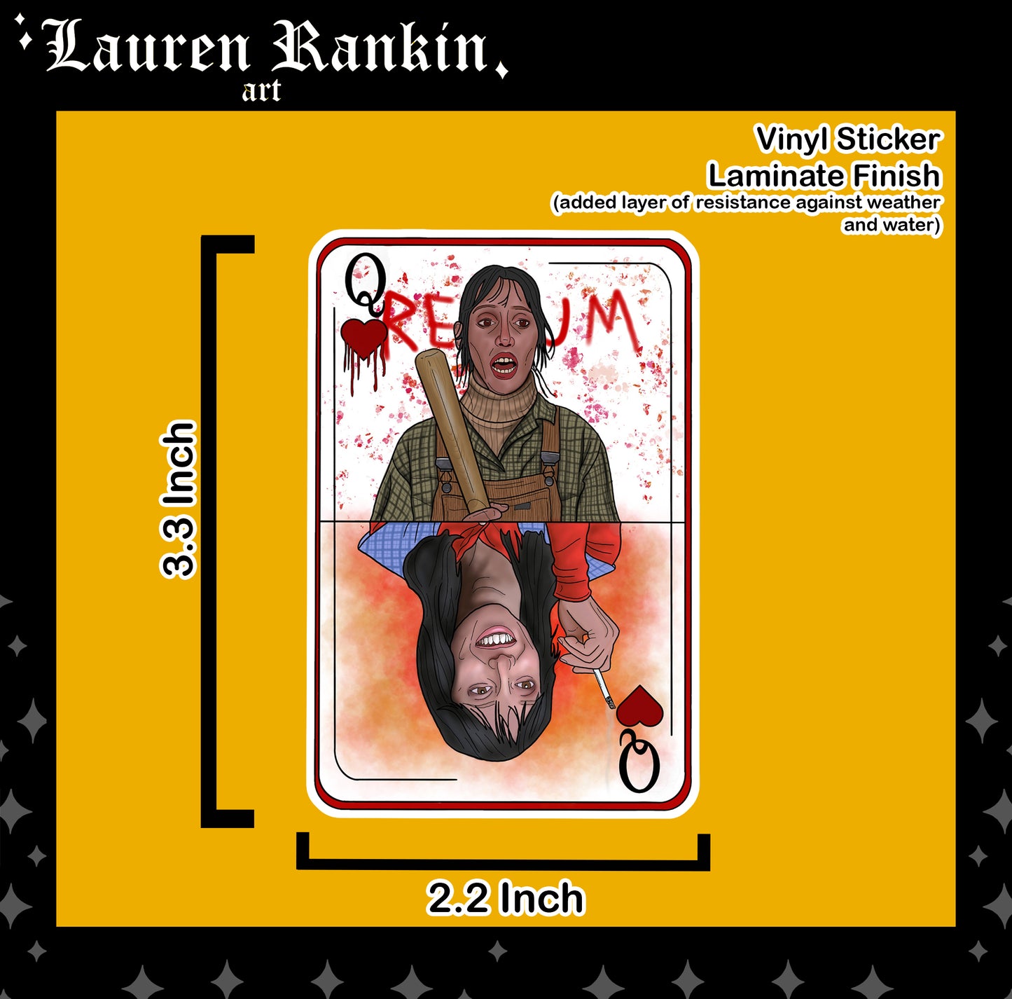 Outlook King & Queen Playing Card Stickers