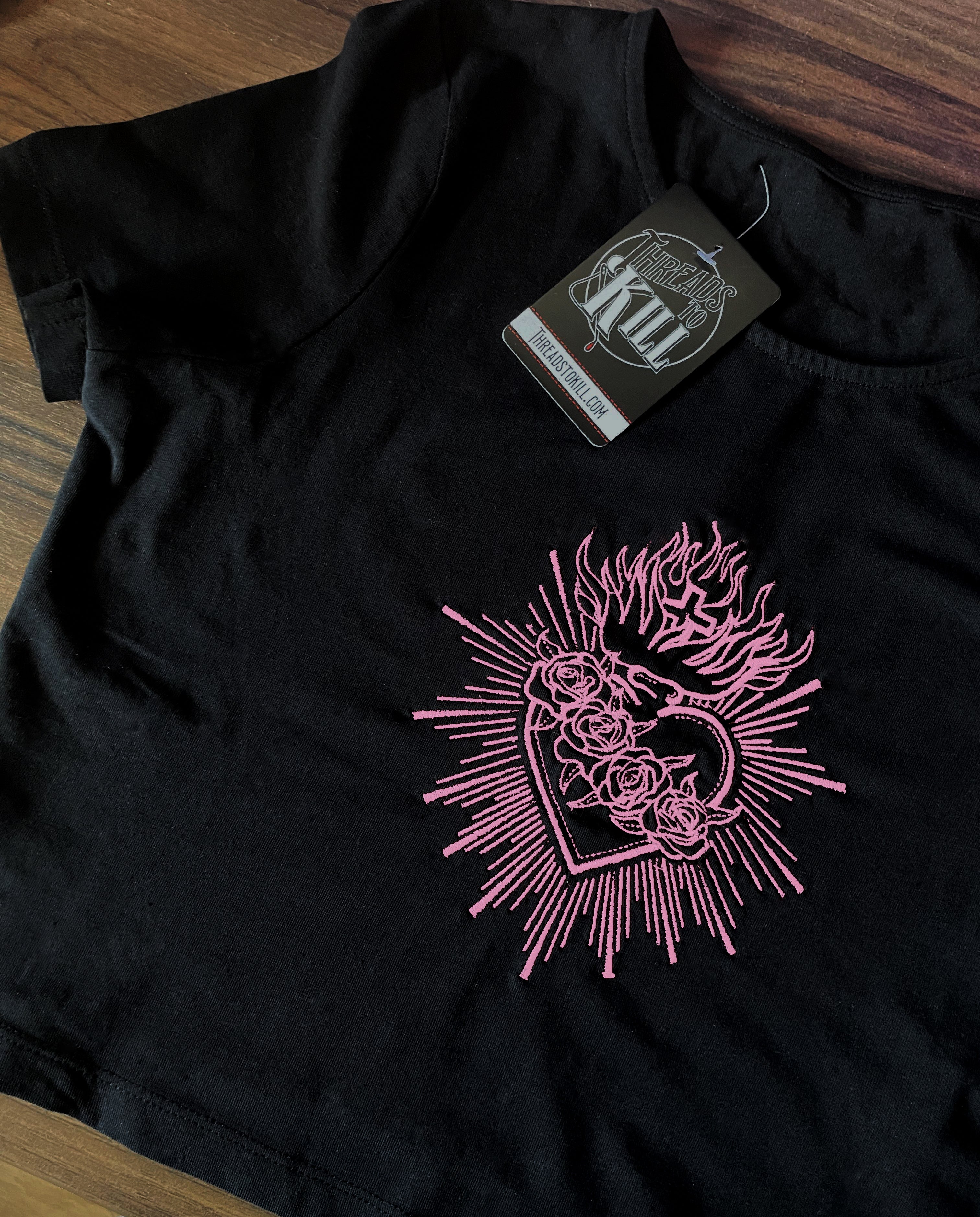 Sacred Heart Cropped Tee